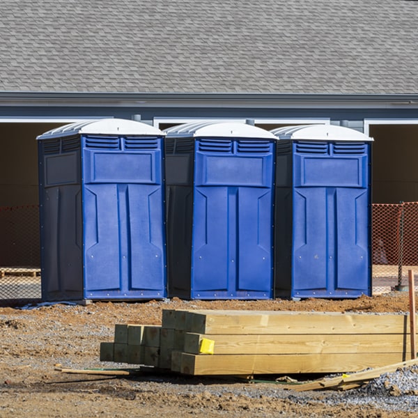 is there a specific order in which to place multiple porta potties in Clarks Green Pennsylvania